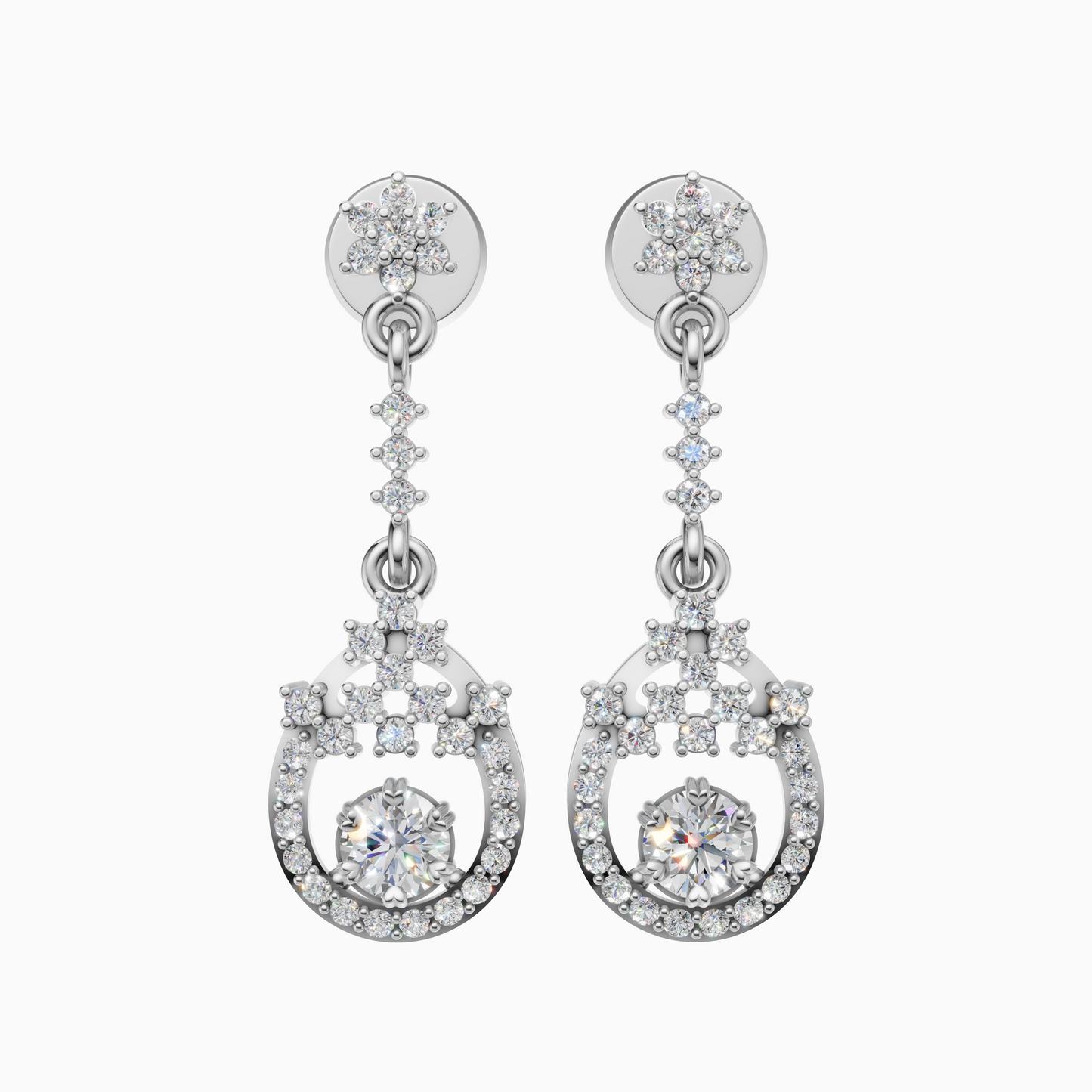 Silver Heritage Luxe Dangling Earrings