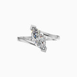 Silver Marquise Wrap Ring