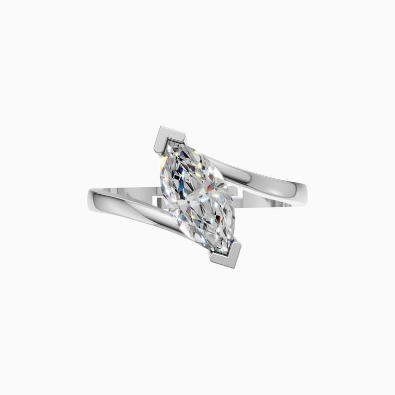 Silver Marquise Wrap Ring