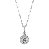 Silver White Stone Pendant
