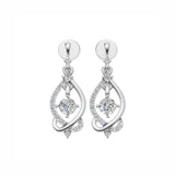 Silver Enchanted Swirl Drop Earrings