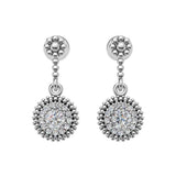 Silara Celeste Halo Drop Earrings