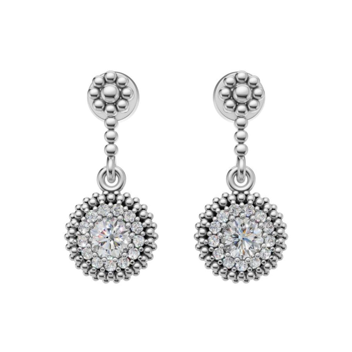 Silara Celeste Halo Drop Earrings