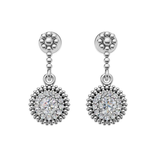 Silara Celeste Halo Drop Earrings