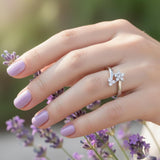 Silver Floral Wrap Ring