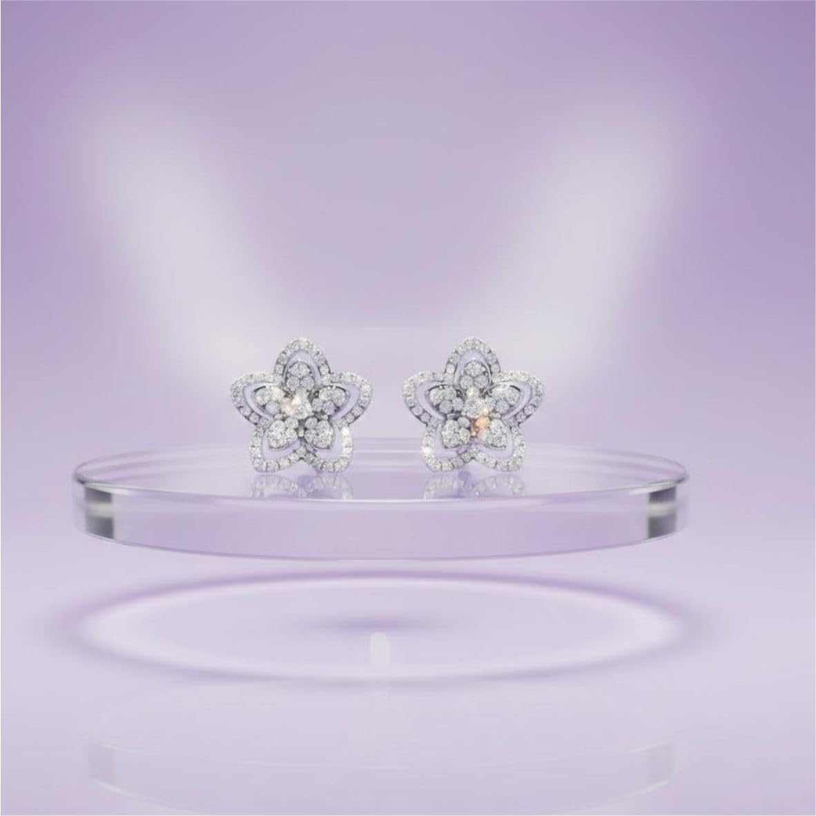 Silver Blooming Flora Earrings