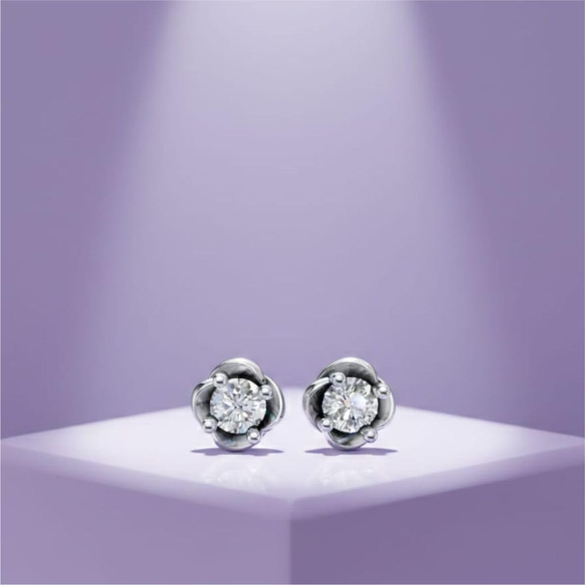 Silver Eternal Radiance Studs