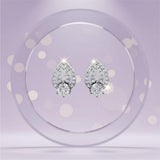 Silver Radiant Marquise Embrace Studs