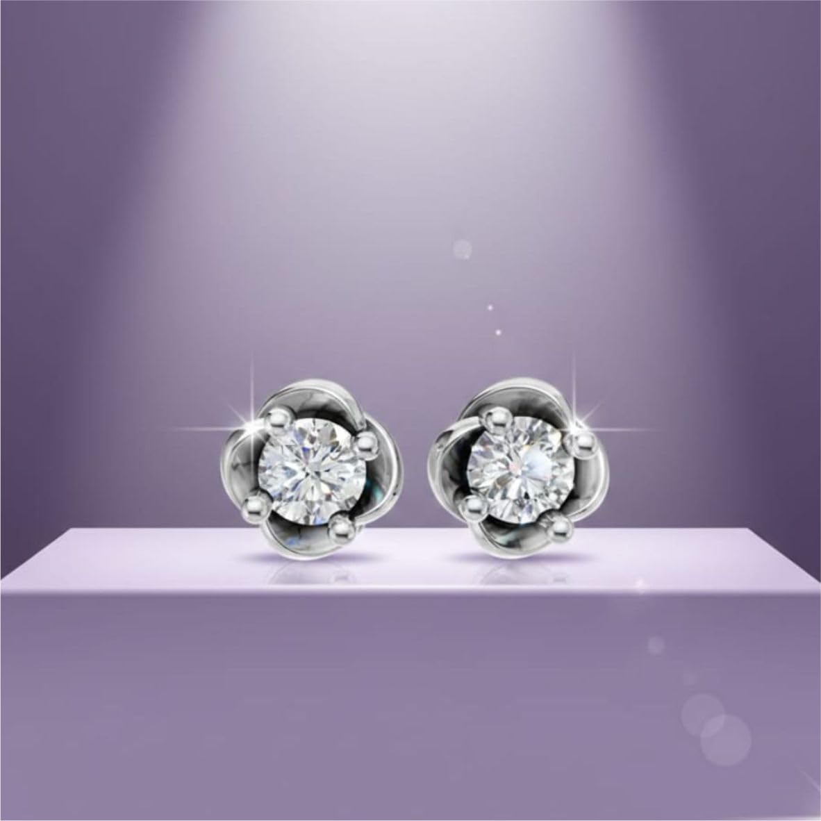 Silver Eternal Radiance Studs