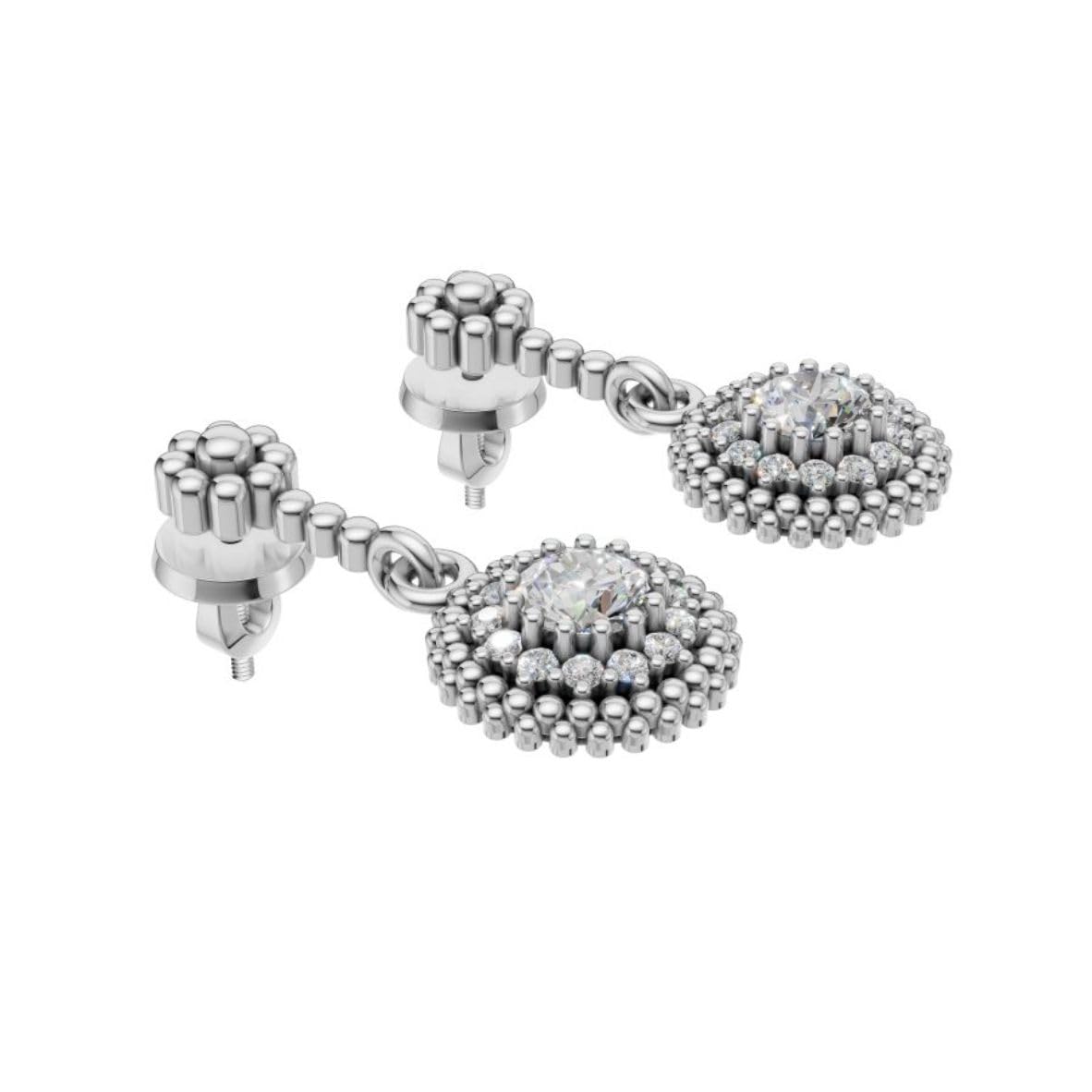 Silara Celeste Halo Drop Earrings