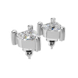 Silver Eternal Heart Crystal Earrings
