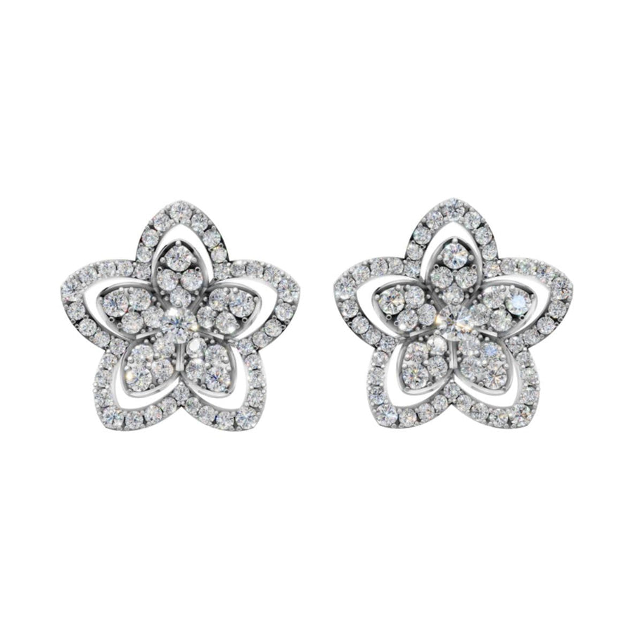 Silver Blooming Flora Earrings