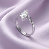 Silver Marquise Wrap Ring