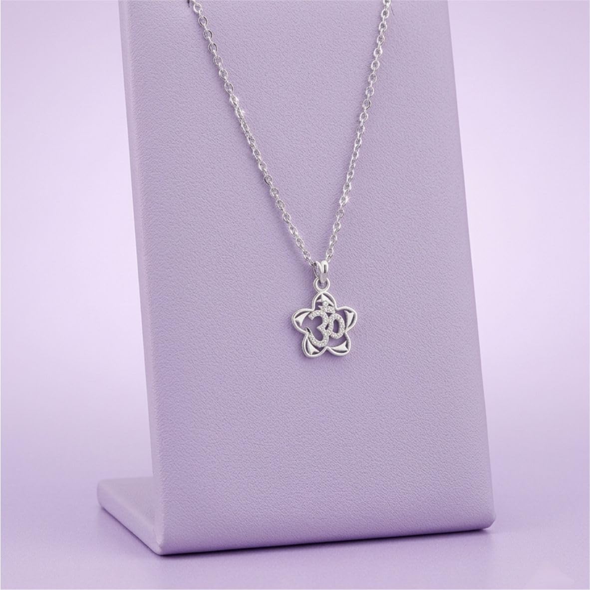 Silver Om Blessing Pendant