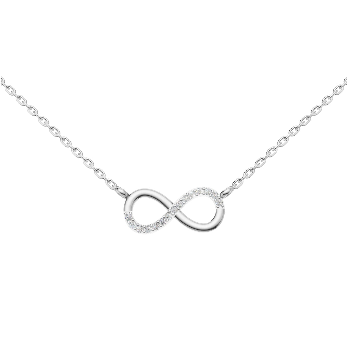 Silver Endless Love Infinity Pendant