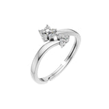 Silver Floral Wrap Ring