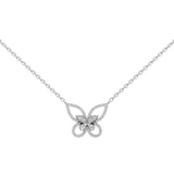 Silver Butterfly on a Chain Pendant
