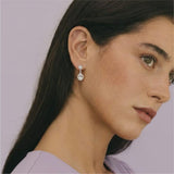 Silver Dazzling Cascade Drop Earrings