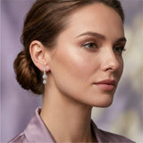 Silver Linear Drop Earrings