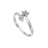 Silver Floral Wrap Ring