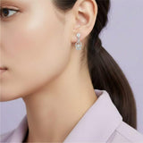 Silver Enchanted Swirl Drop Earrings