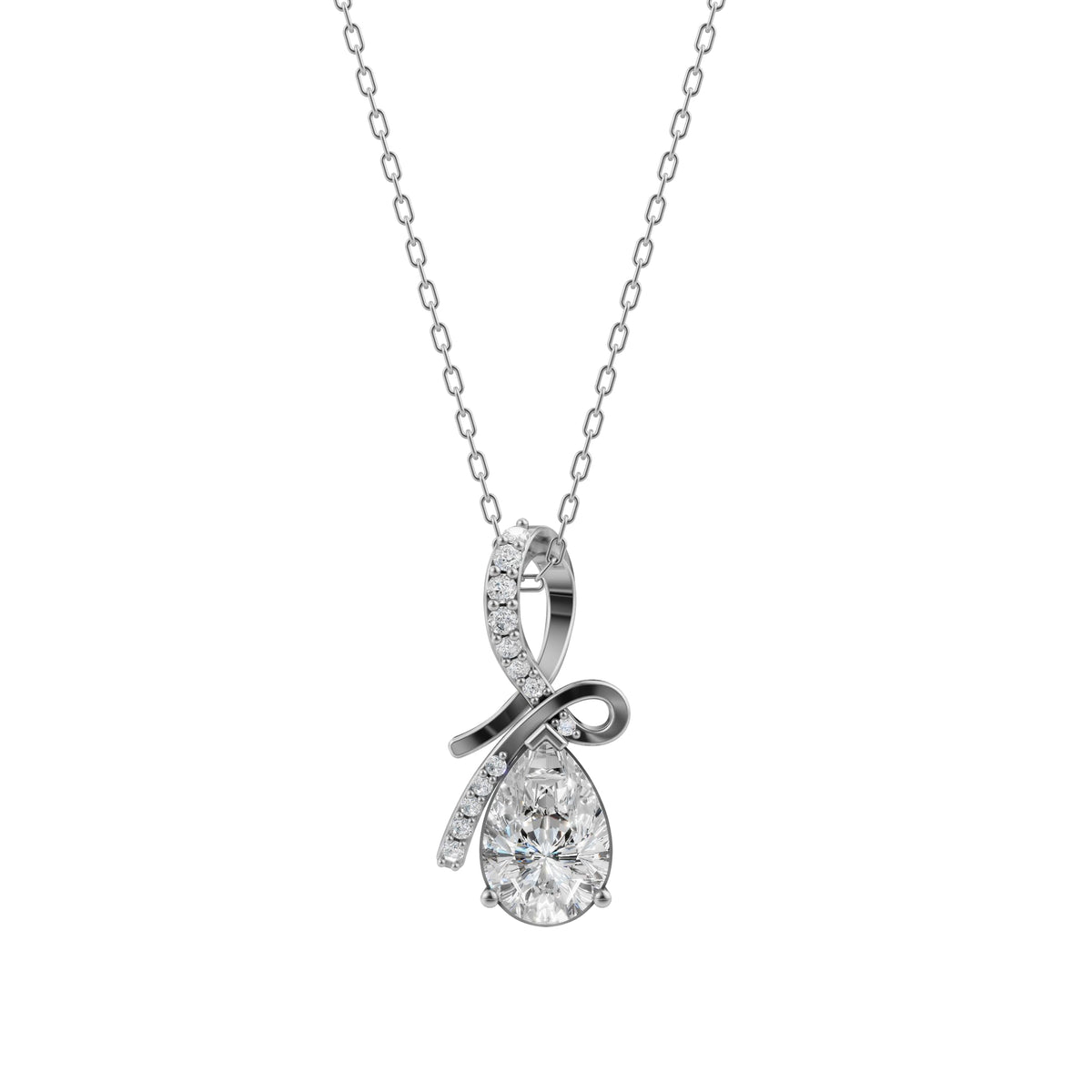 Silver Teardrop Pendant