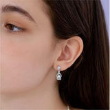 Silver Enchanted Swirl Drop Earrings