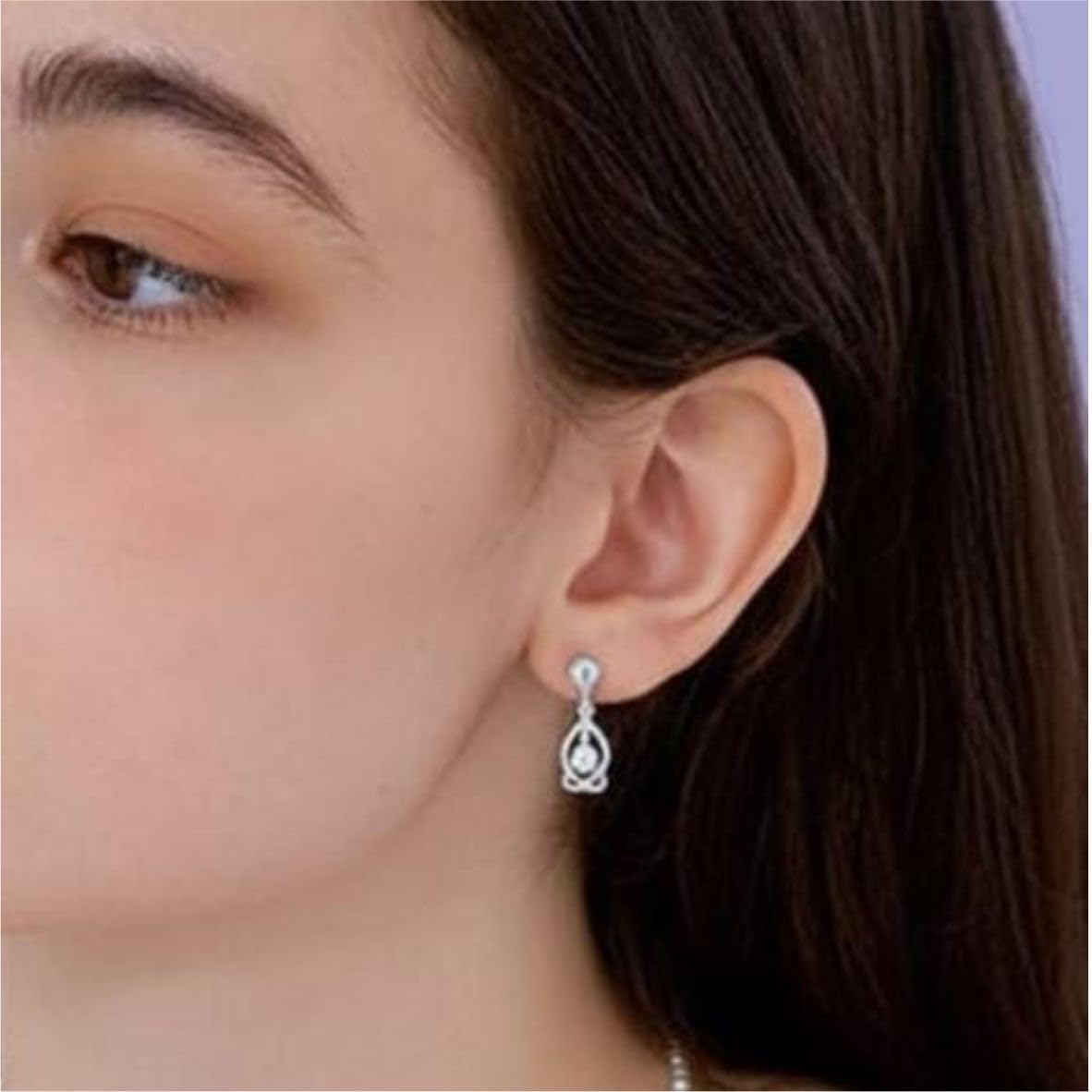 Silver Enchanted Swirl Drop Earrings