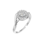 Silver Crown-Inspired Solitaire Ring