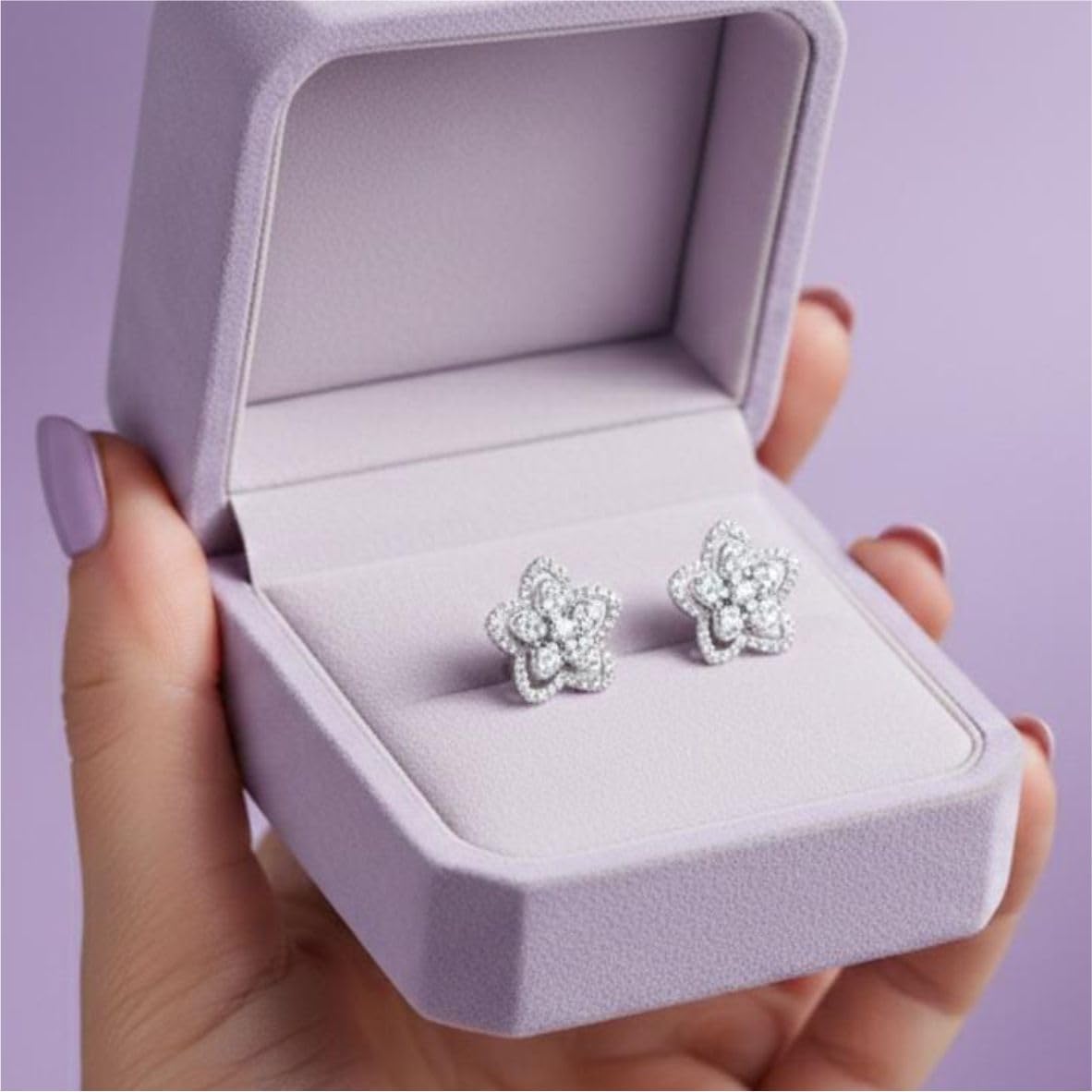 Silver Blooming Flora Earrings