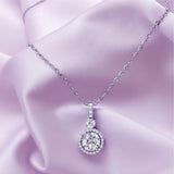 Silver White Stone Pendant