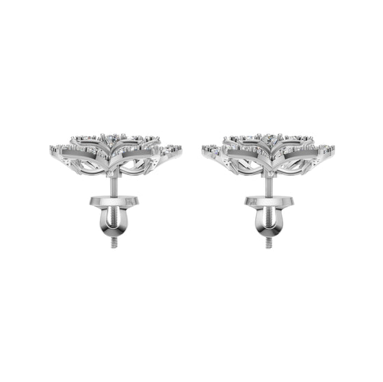 Silver Blooming Flora Earrings