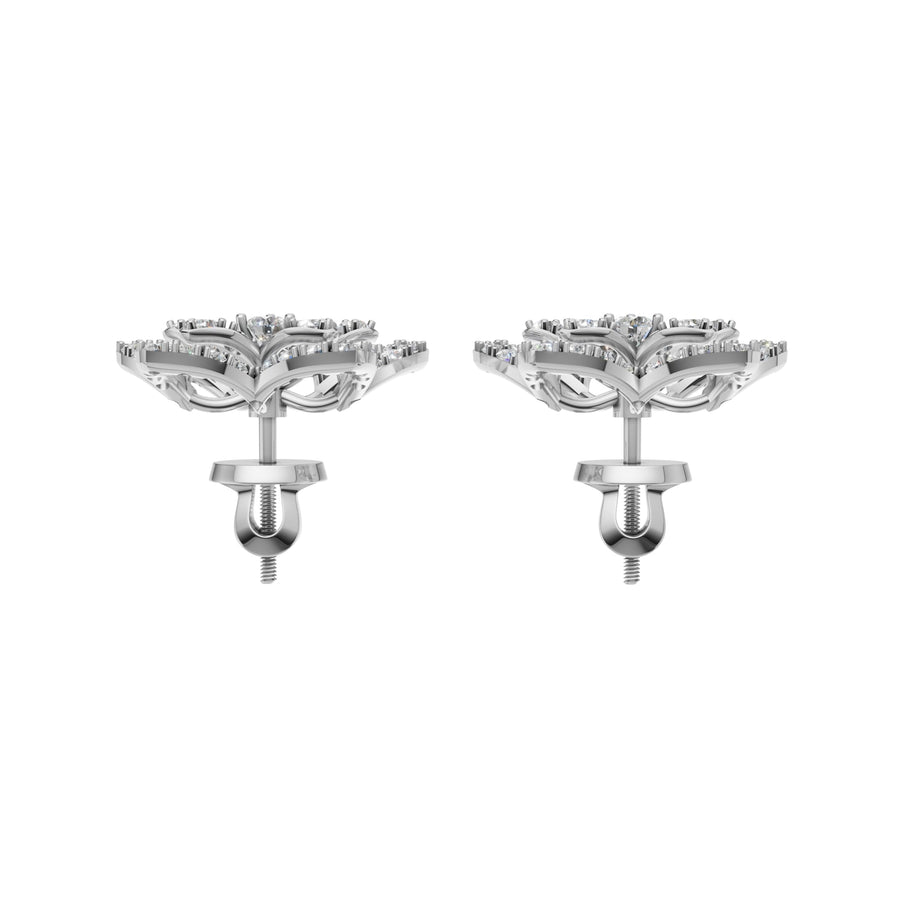 Silver Blooming Flora Earrings