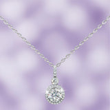 Silver White Stone Pendant