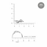 Silver Infinity Solitaire Ring