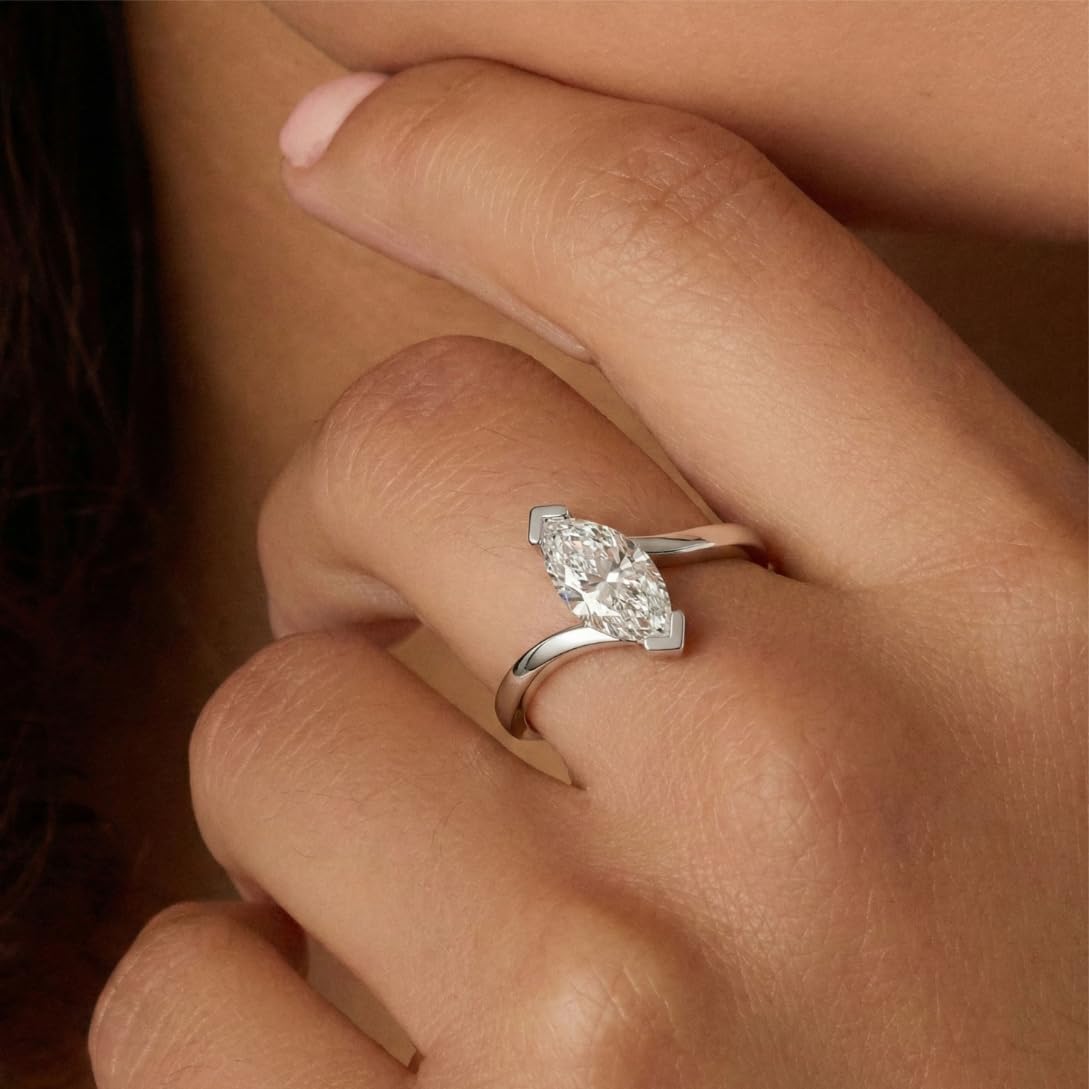 Silver Marquise Wrap Ring