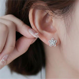 Silver Blooming Flora Earrings