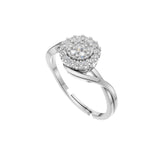 Silver Crown-Inspired Solitaire Ring