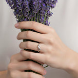 Silver Infinity Solitaire Ring
