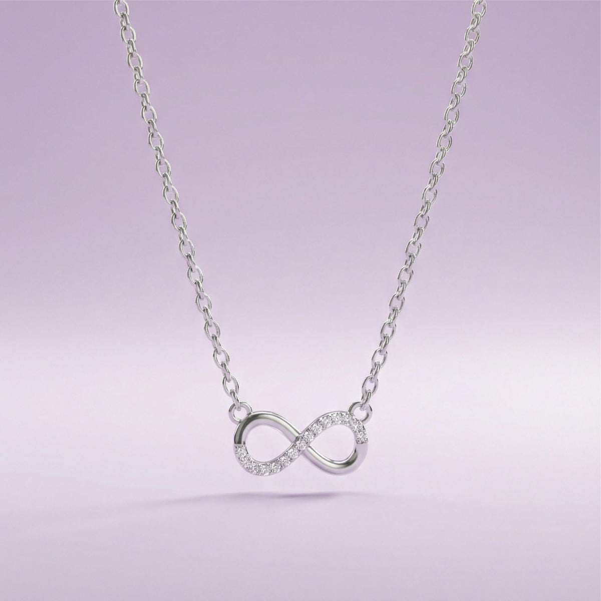 Silver Endless Love Infinity Pendant