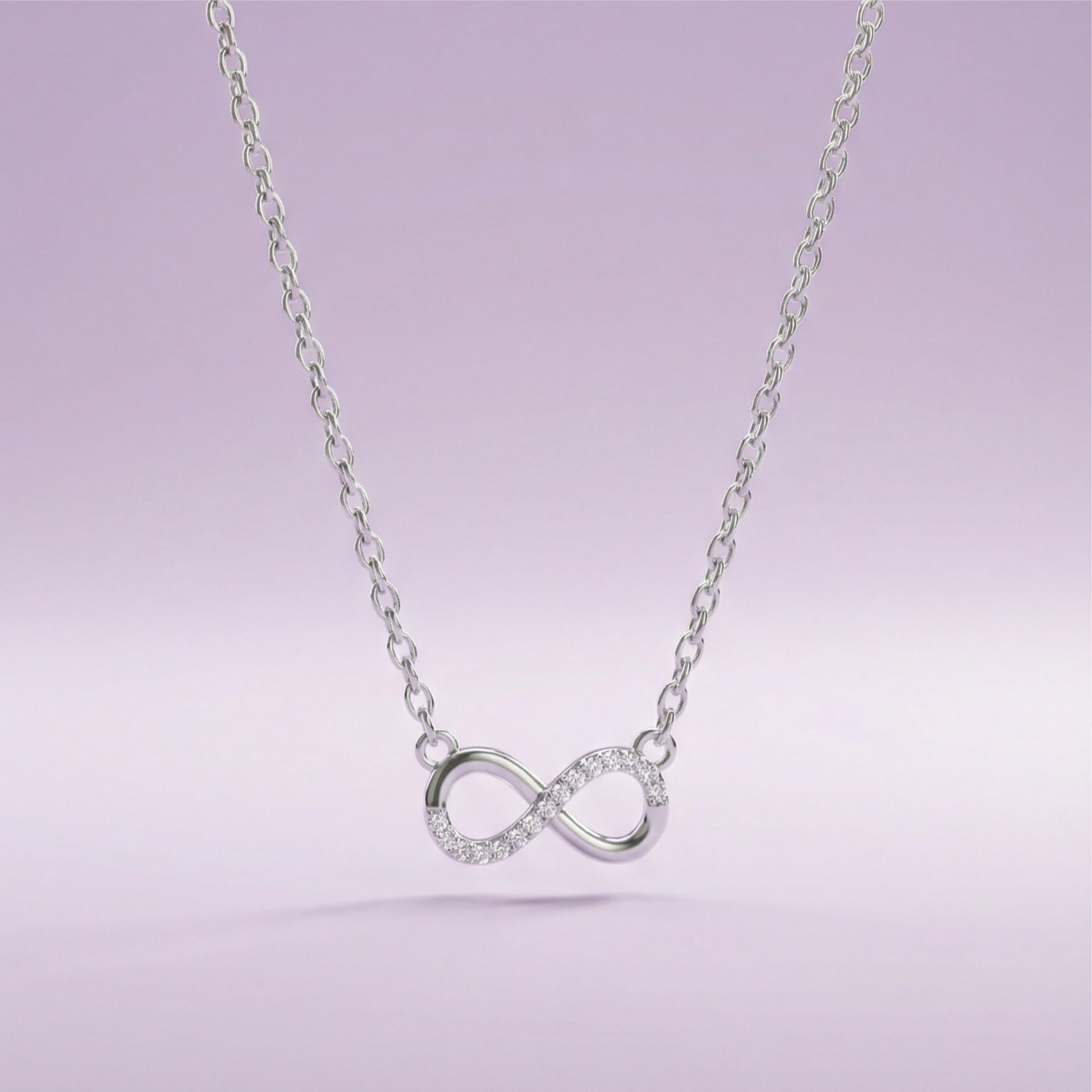 Silver Endless Love Infinity Pendant