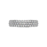Silver Full Eternity Pavé Band Ring
