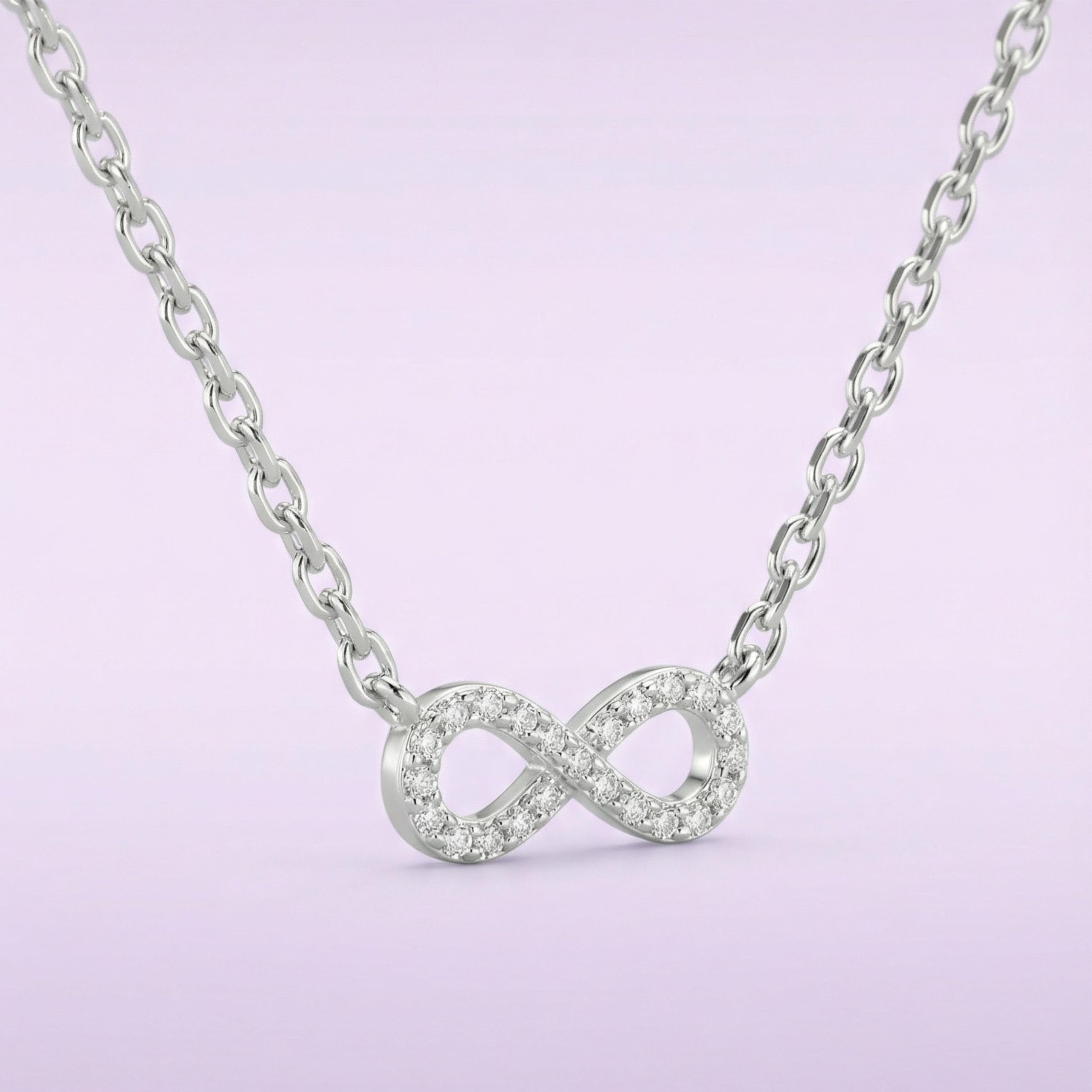 Silver Infinity Bond Pendant