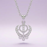 Silver The Khanda Symbol Pendant