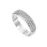 Silver Full Eternity Pavé Band Ring