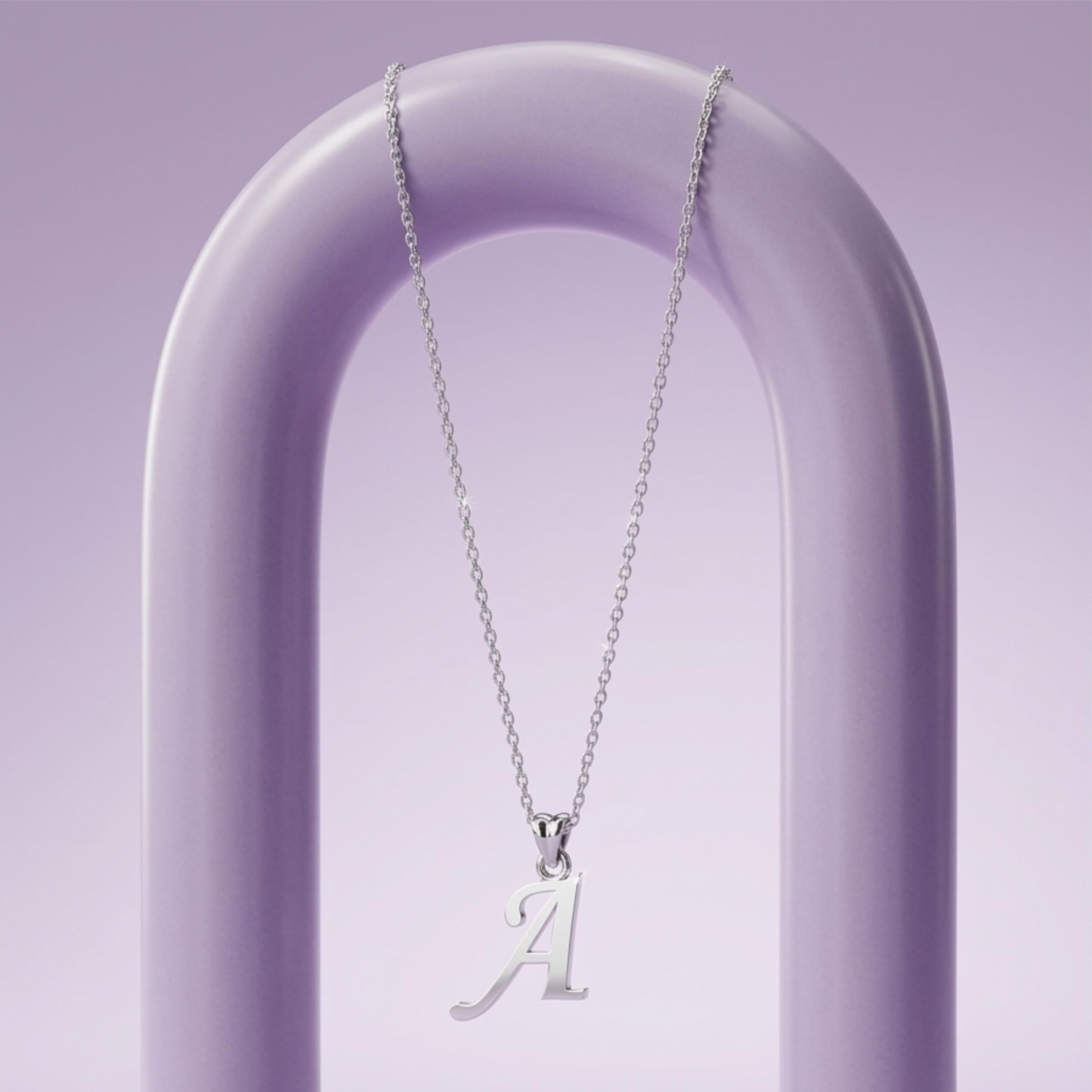 Silver A Symbol Pendant