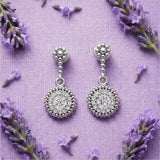 Silara Celeste Halo Drop Earrings