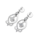 Silver Enchanted Swirl Drop Earrings