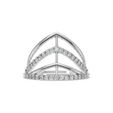 Silver Crown Style Solitaire Ring