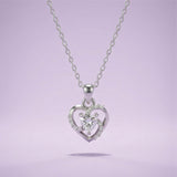 Silver Twist Heart Pendant